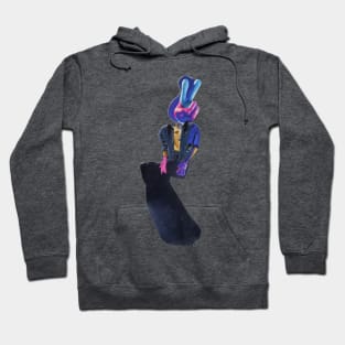 neon reflection single Hoodie